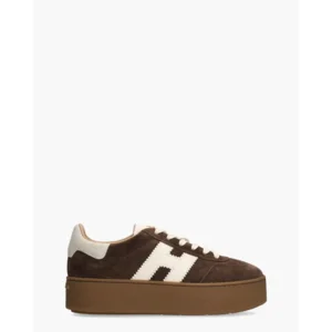 Hogan Cool Plateau Bruin/Wit Damessneakers