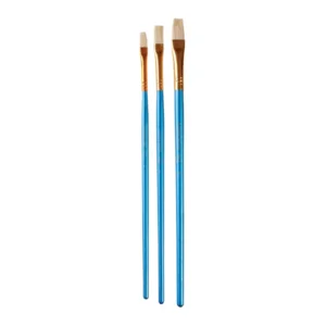 Penselen set - Plat - 2, 4 & 6 - 3dlg.