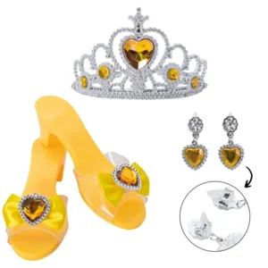Princess Accessories Box – Prinsessenset 3 Kleuren | Schoenen, Tiara’s & Oorbellen