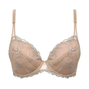 Sarda Shay push-up bh in nude en zilver