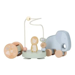 Cadeauset - Safari friends - Hout - 3dlg.